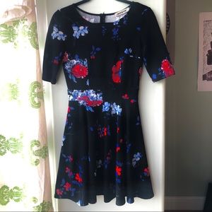 Black Pink/Blue Floral {Mystic} Dress Spring